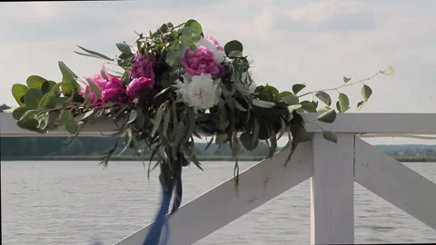 Wedding   peonies Stock Footage 153709994