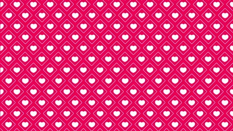 Wedding pink pattern background with hearts Stock-Footage 160983581