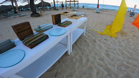 Wedding preparations at Iberostar Bavaro Suits at Punta Cana. Video stock 234684475