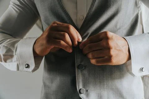 Wedding ready man Stock Photos