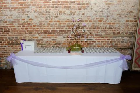 Wedding reception decoration Stock Photos