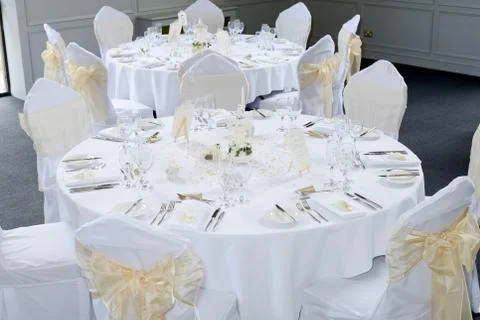 Wedding reception decoration Stock Photos