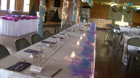 Wedding Reception Decorations 스톡 동영상 11139421