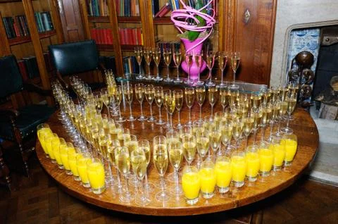Wedding reception drinks Stock Photos