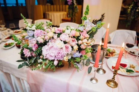 Wedding reception before the exit ceremony Stock Photos