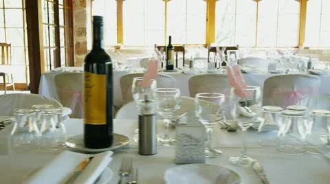 Wedding reception Stock Footage 12325662