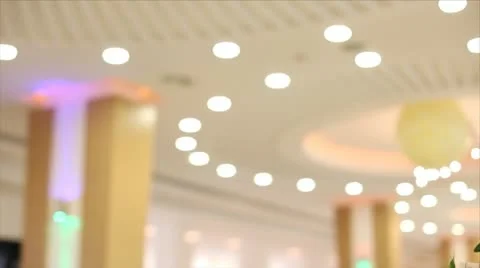 Wedding reception hall Stock Footage 24654922