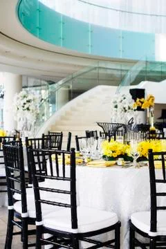 Wedding Reception Hall Stock Photos