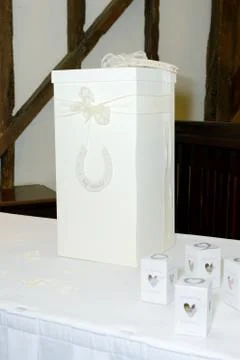 Wedding reception table details Stock Photos