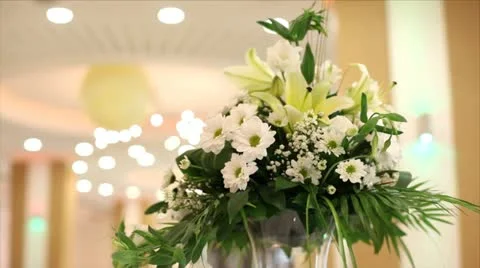 Wedding reception table Stock Footage 24654917