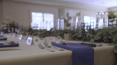 Wedding Reception Table Stock-Footage 253508605