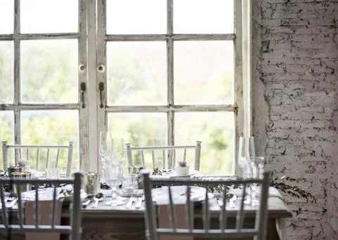 Wedding Reception Table Setting Stock Photos
