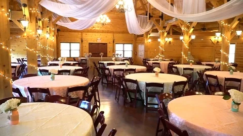 Wedding Reception Walk Through Stock Footage 87094430