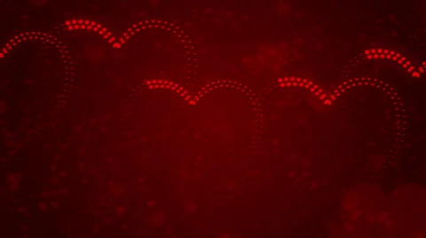 Wedding red background, heart, loop Stock Footage 44177986