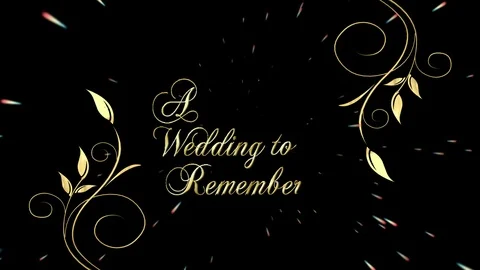 A wedding to remember text rays spiral graphics Stock Footage 103871539