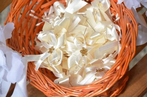 Wedding ribbons Stock Photos