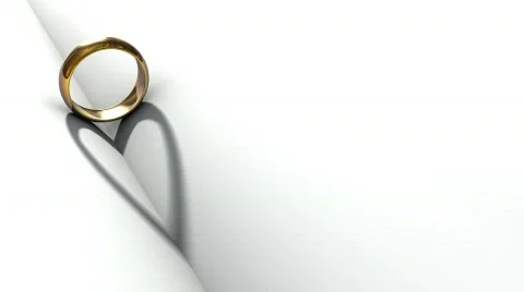 Wedding Ring Book (HD + Alpha) Stock-Footage 575931