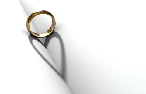 Wedding Ring Book Stock Photos