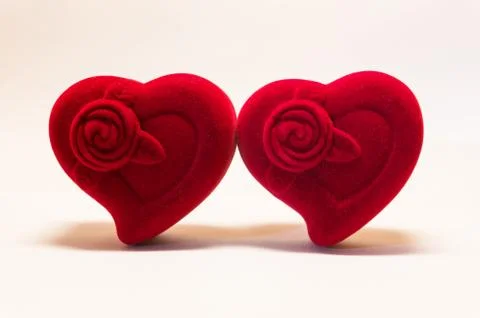 Wedding ring box Stock Photos