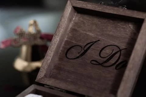 Wedding ring box 写真素材