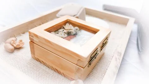 Wedding ring box 写真素材