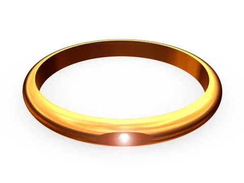 Wedding ring with a brilliant brilliant. Stock-Illustration