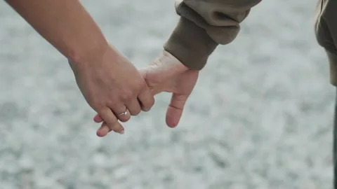Wedding ring, couple hold the hands. Engagement Stock Footage 133007489