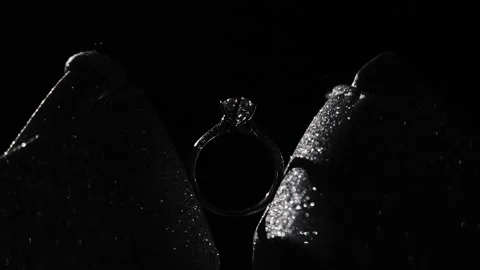 A wedding ring for decorating for the bride  Stock Footage 156331105