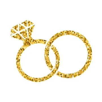 Wedding ring. Diamond . Modern minimal design style.Wedding or engagement Stock Illustration
