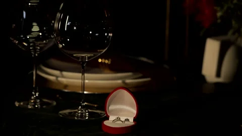 A wedding ring as a gift Stock Footage 235889320