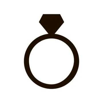 Wedding ring icon in trendy flat style. Vector illustration. EPS 10. Stock Illustration