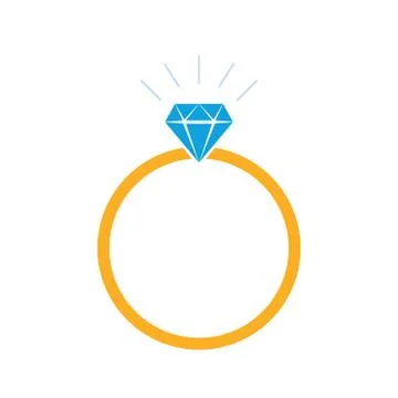 Wedding ring icon. Vector illustration. Stock Illustration