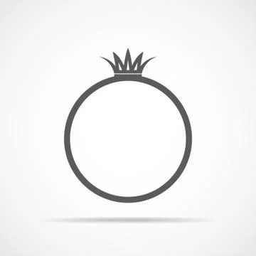Wedding ring icon. Vector illustration. Stock Illustration