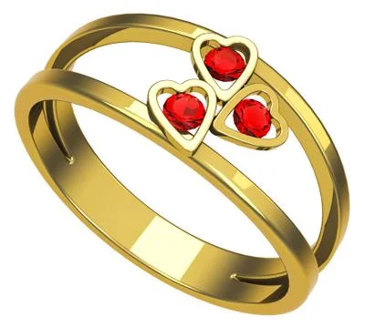 The wedding ring Stock Illustration