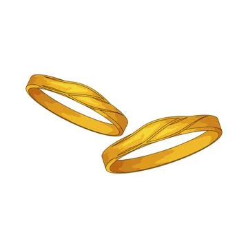 Wedding Ring illustration Stock Illustration