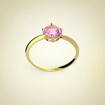 Wedding ring on a light background. Sign of love. Fashion jewelery Stock Illustration