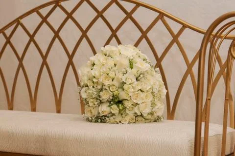 Wedding ring med flower Stock Photos