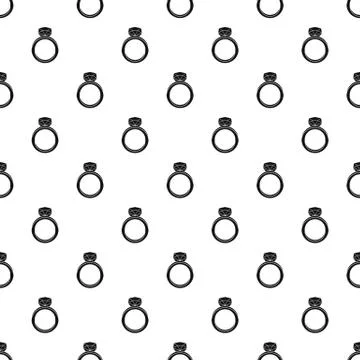 Wedding ring pattern vector Illustrazione stock