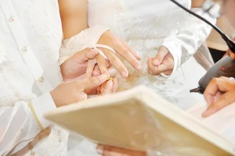 Wedding ring Foto stock