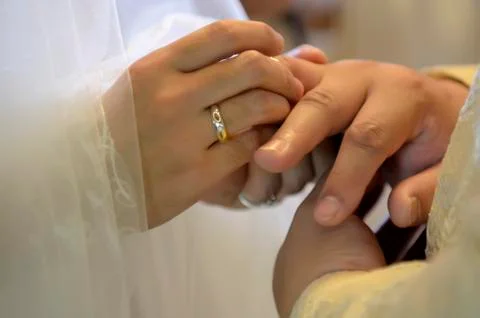 Wedding ring Foto stock