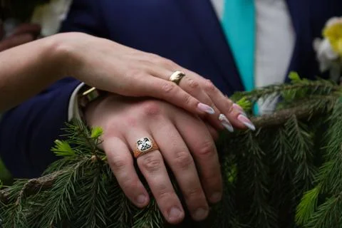 Wedding ring Foto stock