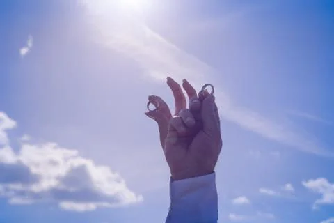 Wedding ring Foto stock