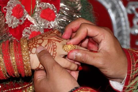 Wedding ring Foto stock