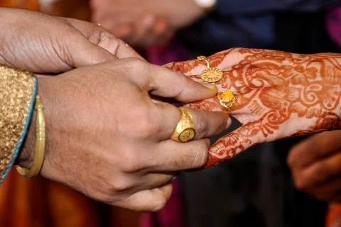 The wedding ring Stock Photos