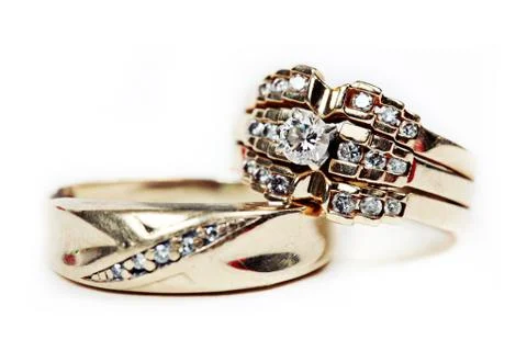 Wedding ring in rose, will you marry me? Stock Photos