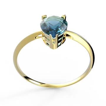 Wedding ring wiith diamond. 3D illustration Stock Illustration