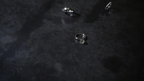 Wedding Rings 02 Stock Footage 104684354