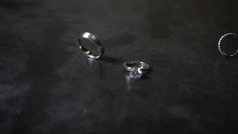 Wedding Rings 03 Stock Footage 104684328