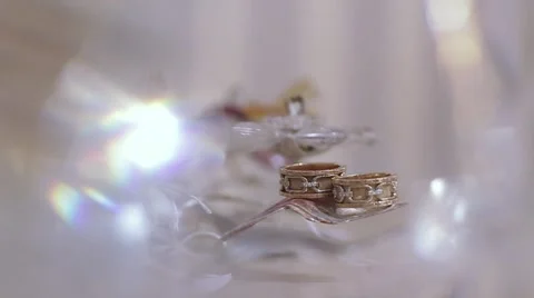 Wedding rings 04 Video stock 48828118