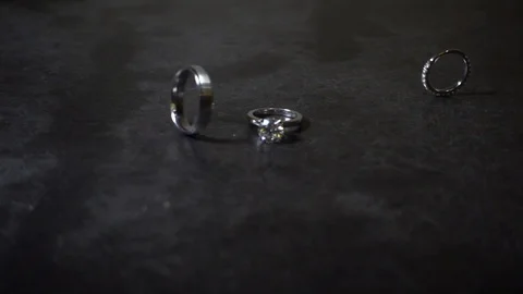 Wedding Rings 04 Stock Footage 104684322